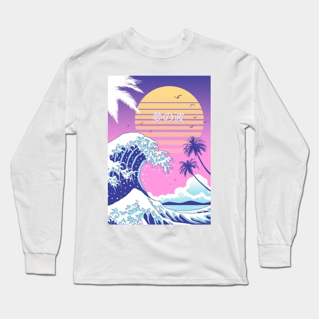 Dream Wave Long Sleeve T-Shirt by Vincent Trinidad Art